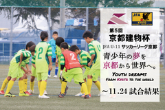 第5回「京都建物杯」JFA U-11 サッカーリーグ京都 ～11.24試合結果