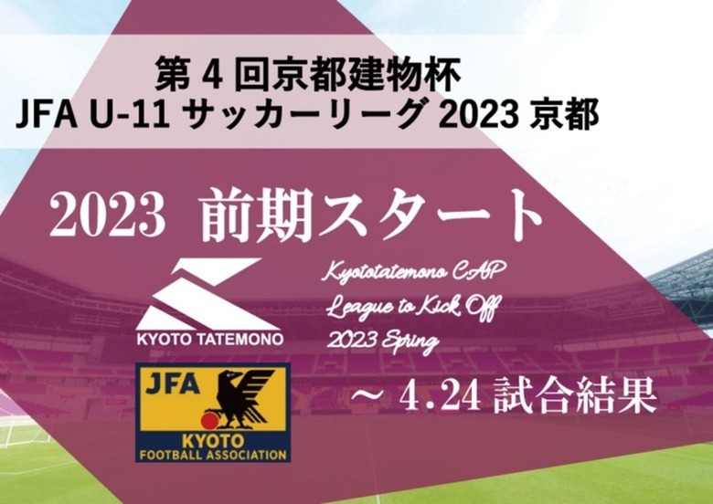 第4回「京都建物杯」JFA U-11 サッカーリーグ京都 結果表
